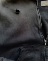 Studded Destroyed Thermal Lined Hoodie